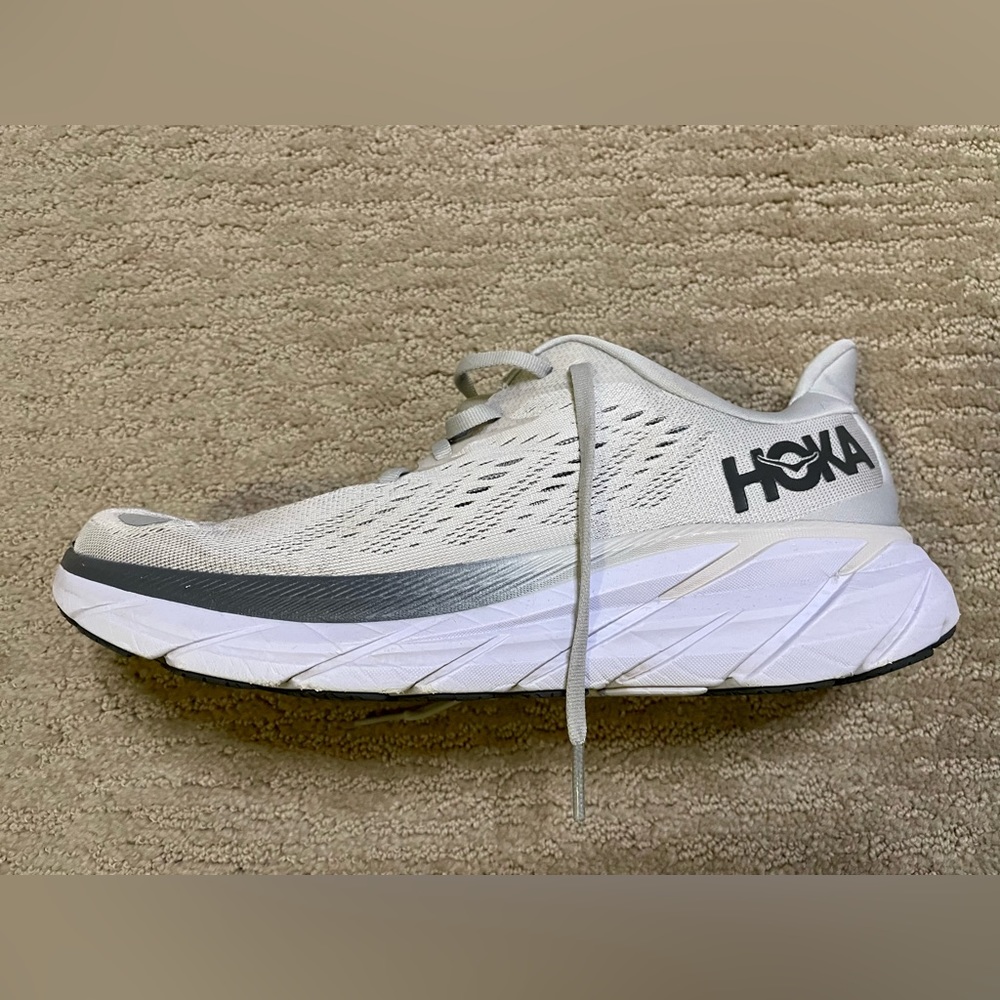 HOKA Clifton 8, Lunar Rock/Nimbus Cloud, Men’s 9/Women’s 11